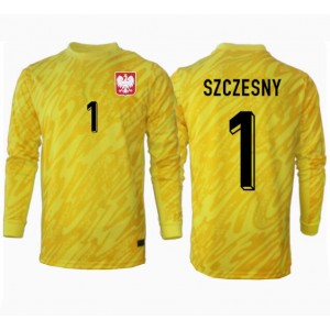 Fotbalové Dres Polsko Wojciech Szczesny #1 Brankářské Domácí Oblečení ME 2024 Dlouhý Rukáv